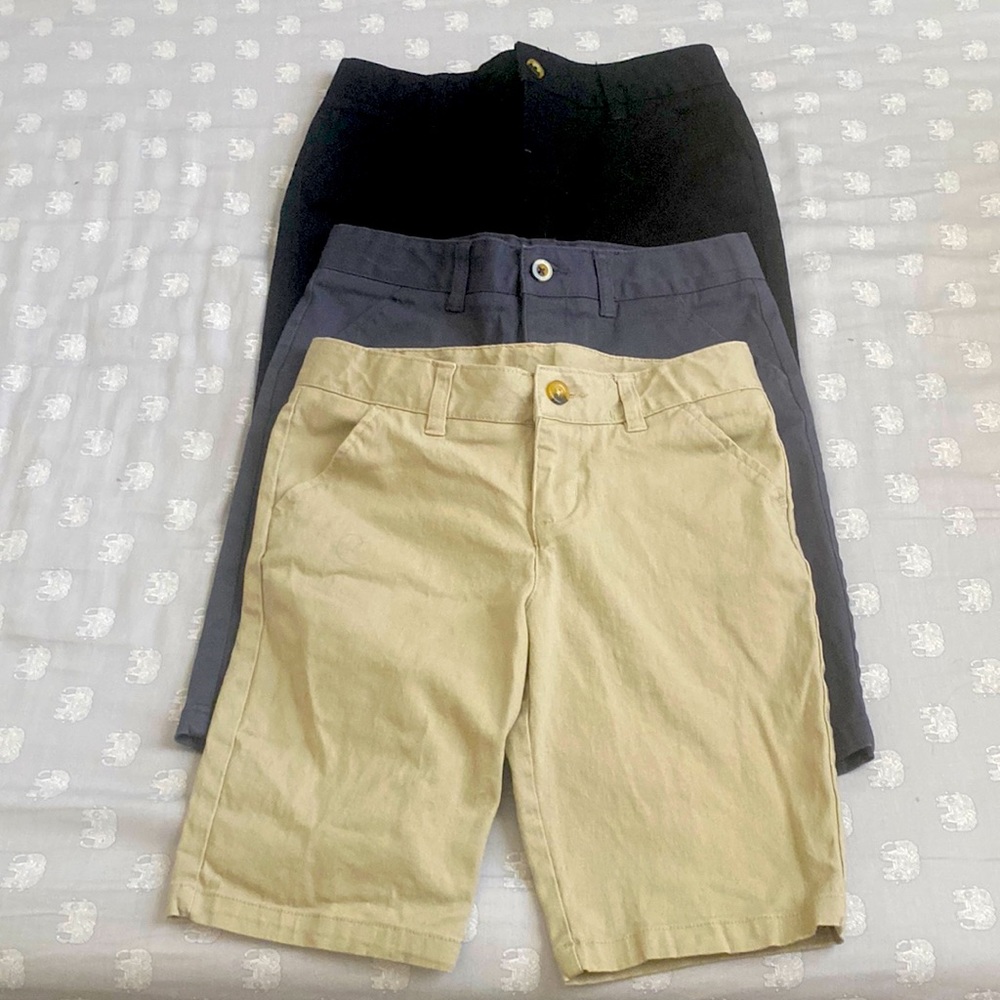 French Toast Girls Uniform Bermudas Bundle of three